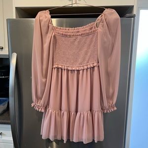 aritzia dusty rose wilfred tempest dress